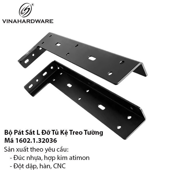 Bộ Pát Sắt L Đỡ Tủ Kệ Treo Tường - Mã 1602.1.32036 | vinahardware