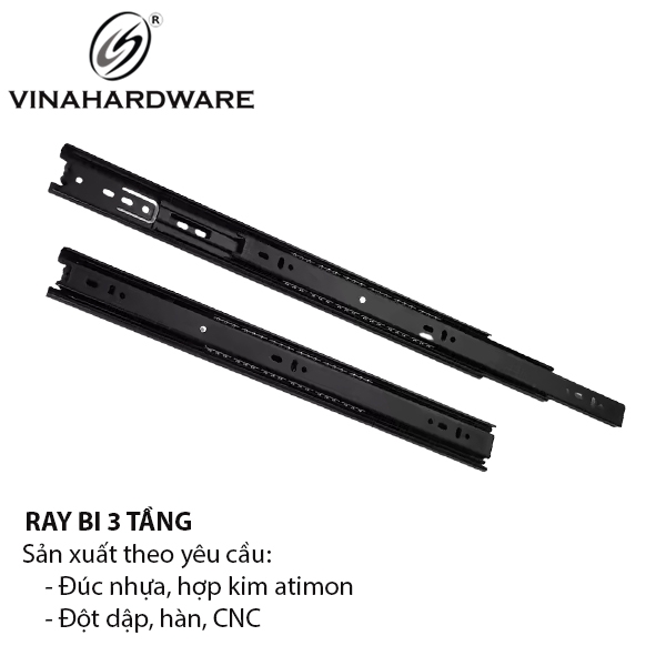 Ray trượt bi 3 tầng bản 42mm