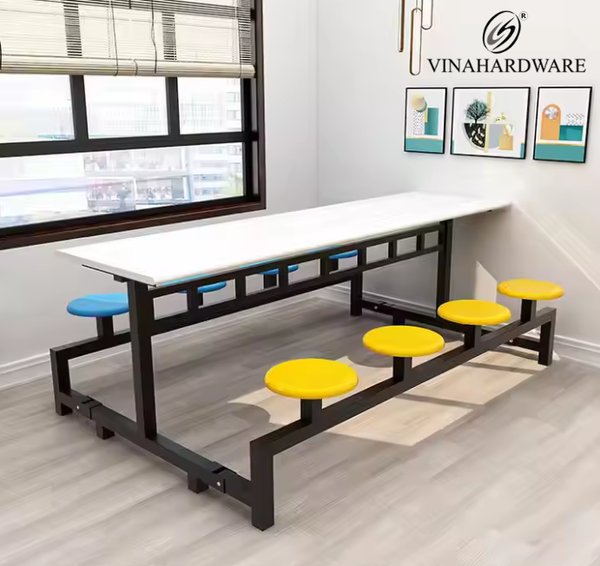 Khung Bàn Ghế Ăn Căn-tin Liền Khối Mã 2300.1.12785