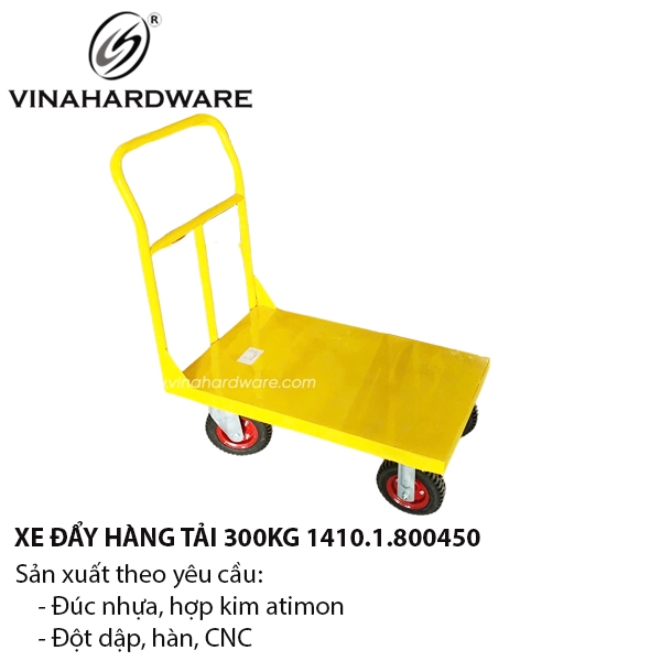 Xe đẩy hàng công nghiệp tải 300kg Vinahardware 1410.1.800450