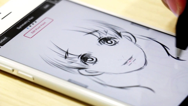 vẽ anime trên iphone