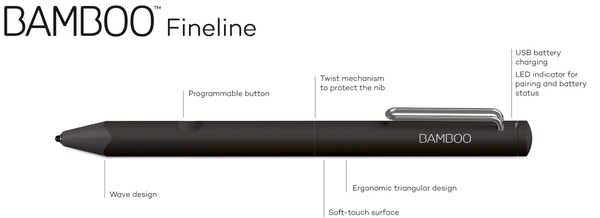 bút cảm ứng wacom bamboo fineline 3