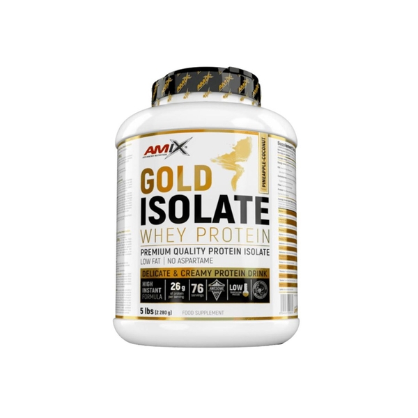 Amix Gold Isolate Whey Protein, 5 Lbs (76 Servings)