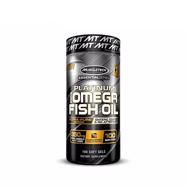 MuscleTech Platinum 100% Fish Oil, 100 Softgels