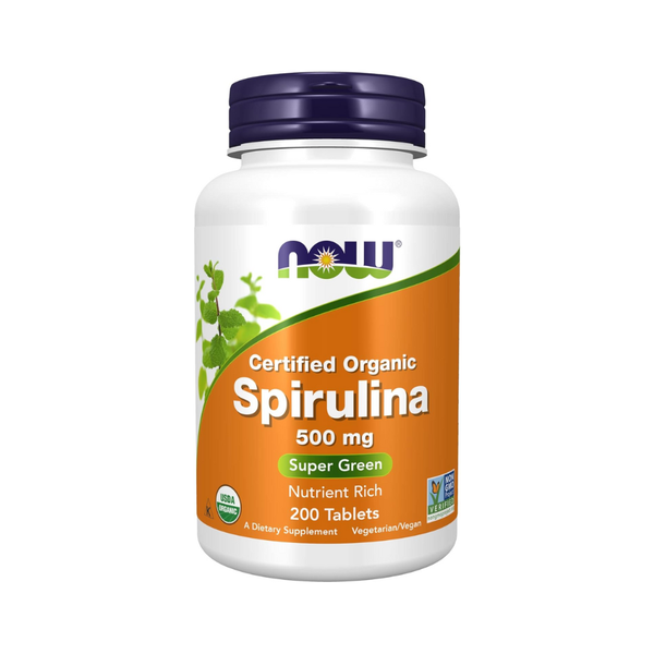 Tảo xoắn NOW Organic Spirulina 500mg