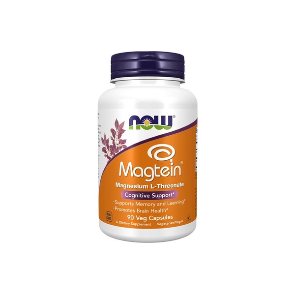 NOW Magtein | Magnesium L-Threonate, 90 Veg Capsules