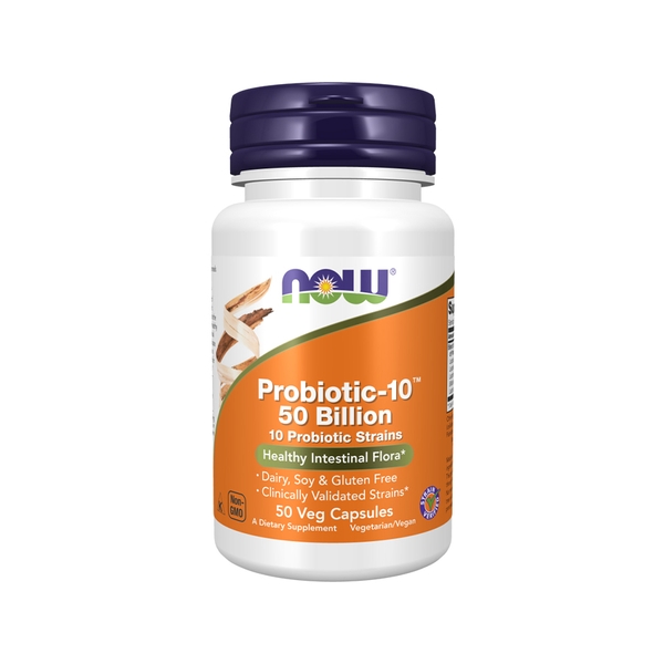 Now Food Probiotic-10 50 Billion - 50 Veg Capsules