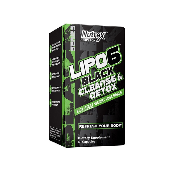 Nutrex Lipo 6 Black Cleanse & Detox, 60 Capsules