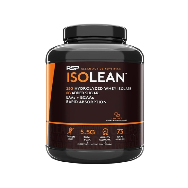 RSP ISOLEAN, 5Lbs (2.27kg) Hydrolyzed Whey Isolate - 73 Servings