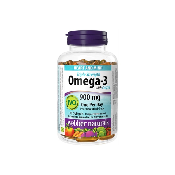 Webber Naturals Triple Strength Omega-3 with CoQ10 900mg