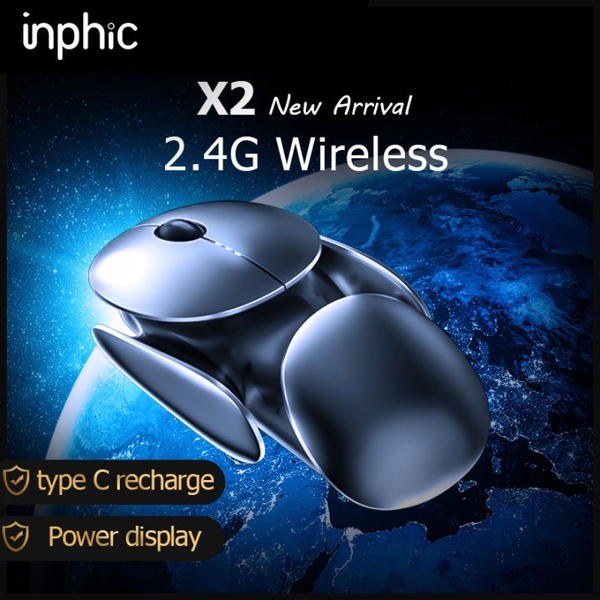 Chuột không dây bluetooth kiêm wireless INPHIC X2 (X2BT) Silent phiên ...