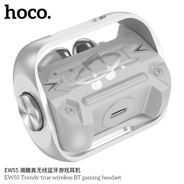 Tai nghe Bluetooth TWS Hoco EW55 V5.3, pin 4H, Thiết kế xoay cực chất ...