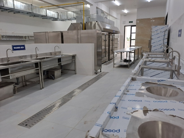Hệ thống bếp ăn tập thể – bếp 1 chiều bao gồm