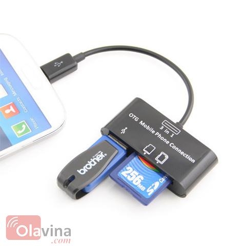 Cáp OTG đa năng 3 in 1