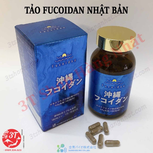 Tảo FUCOIDAN màu xanh 180 viên - Nhật Bản