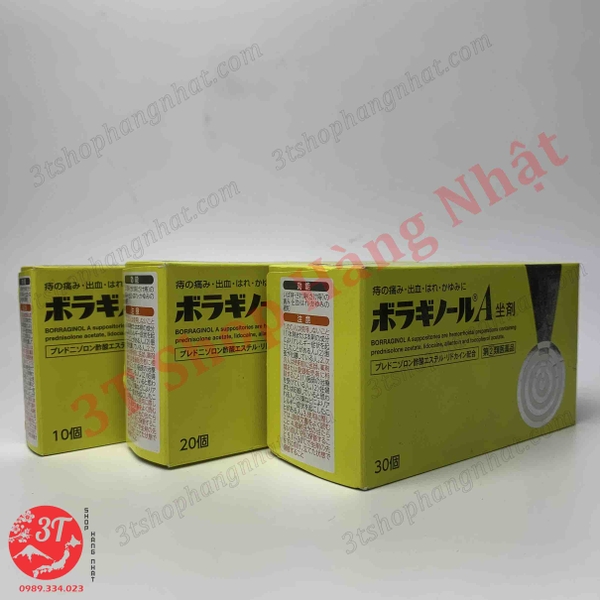 Viên đặt bệnh trĩ Nhật Bản BORAGINOL
