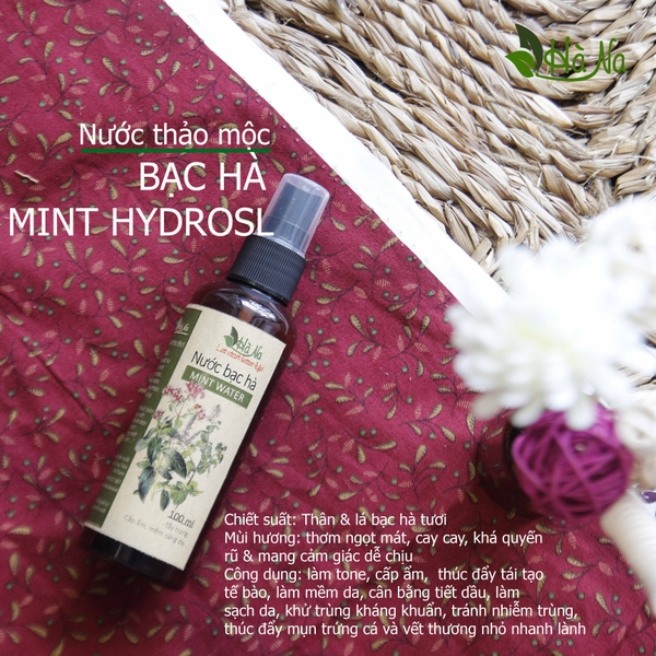 Hydrosol Bạc Hà - Nước cất bạc hà - tẩy trang, làm sạch da
