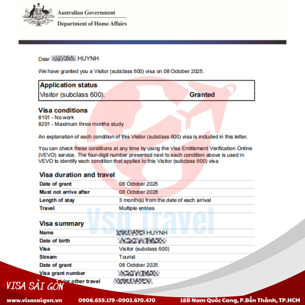 ĐẬU 10 CHIẾC VISA ÚC CHỈ TRONG 1 NGÀY???