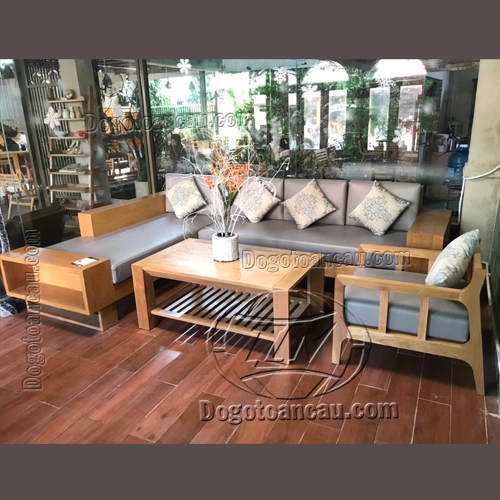 BỘ SOFA GỖ SỒI ZEN 4 MÓN