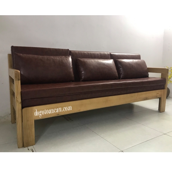 SOFA GIƯỜNG GỖ SỒI