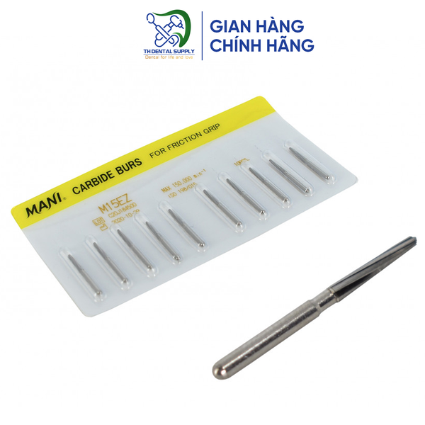 CARBIDE BURS MANI - M15EZ (Endo Z) - Vỉ 10 mũi
