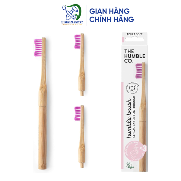 Bàn chải đánh răng HUMBLE BRUSH - INTERCHANGEABLE HEAD - Made in Sweden - Thụy Điển