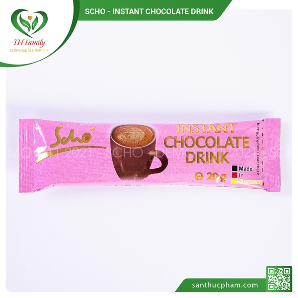 Bột Cacao dinh dưỡng Scho - Scho Sweet Treat hộp 10 gói x 20g - Hương vị ngọt thanh, sánh mịn, bọt kem tan chảy
