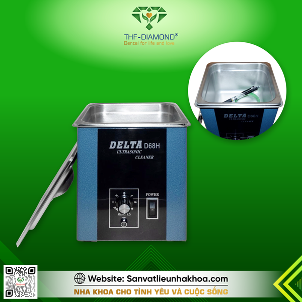 MÁY RỬA BẰNG SÓNG SIÊU ÂM ULTRASONIC CLEANER DELTA D68H SẢN XUẤT TẠI ĐÀI LOAN