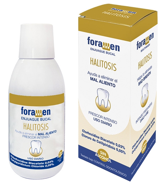 Nước Súc Miệng Chống Hôi Miệng : FORAMEN HALITOSIS-500ml. Xuất sứ Tây Ban Nha