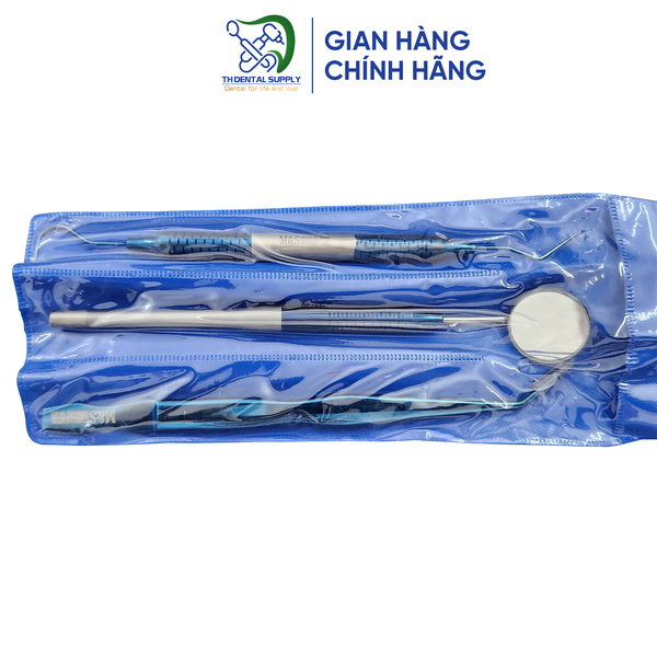Bộ dụng cụ thăm khám nha khoa 3 chi tiết cao cấp Hollow Handle