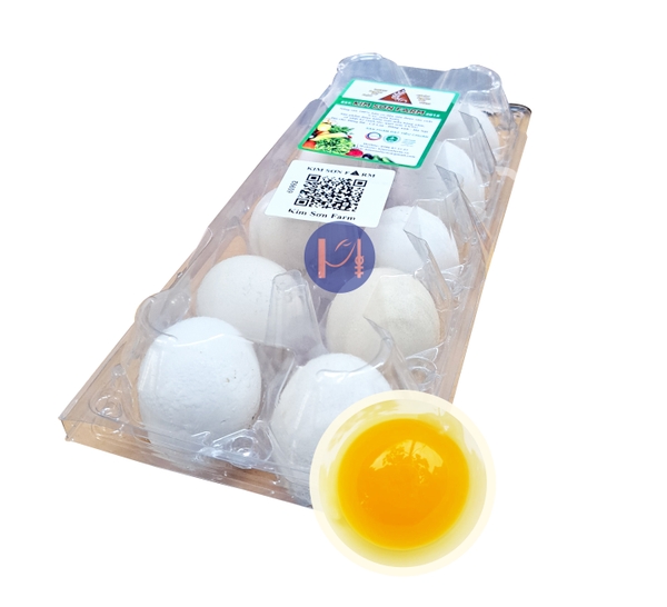 Trứng gà hữu cơ Kim Sơn Farm vỉ 10 quả