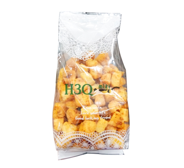 Bim bim bơ tỏi sấy H3Q Miki (từ bơ sữa New Zealand) gói 10g | 125g