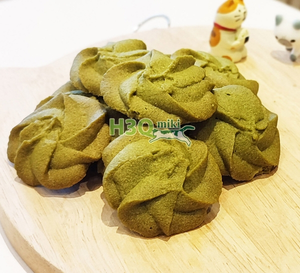 Bánh quy trà xanh H3Q Miki làm từ bột mì hữu cơ gói 150g