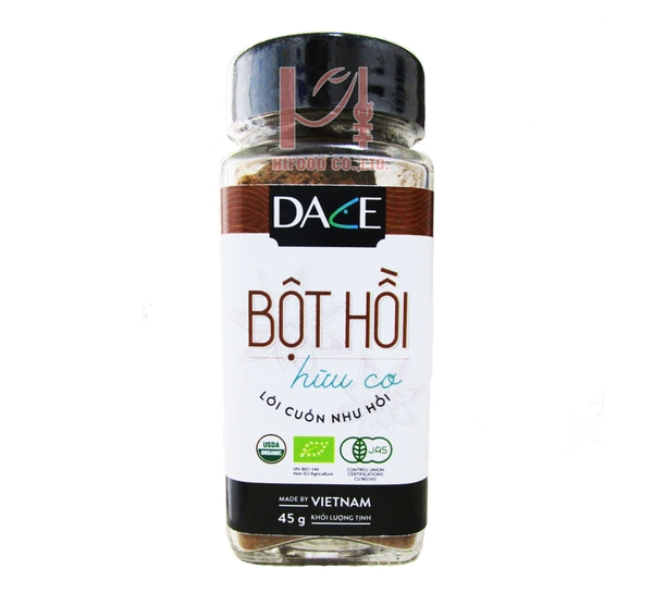 Bột hồi hữu cơ DACE tiêu chuẩn USDA lọ 45g