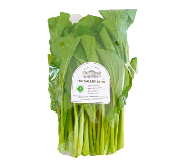 Cải ngọt hữu cơ The Valley Farm (Lạng Sơn) mớ 250g