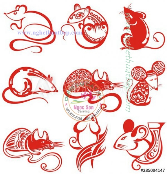 Ảnh Photo Chuột vecter tết 2020