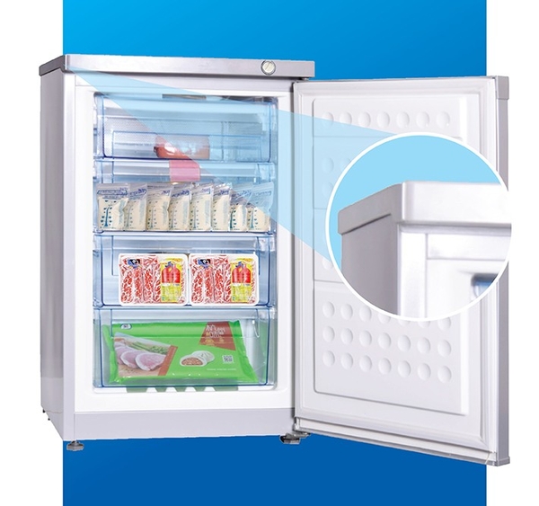 Tủ đông đứng 1 chế độ ( Đông) 110 lít - 4 tầng - dùng Gia đình trữ thực phẩm chống dịch