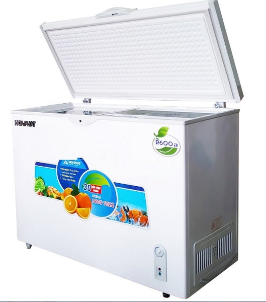 Tủ đông bán hàng Hòa Phát 300l 1 chế độ đông chính hãng.