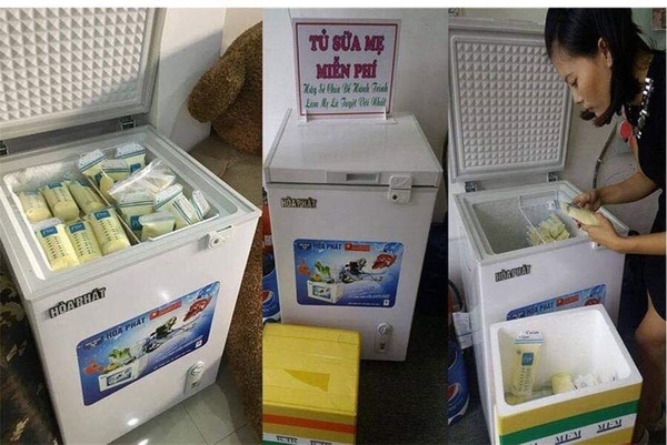 tủ lạnh mini trữ sữa