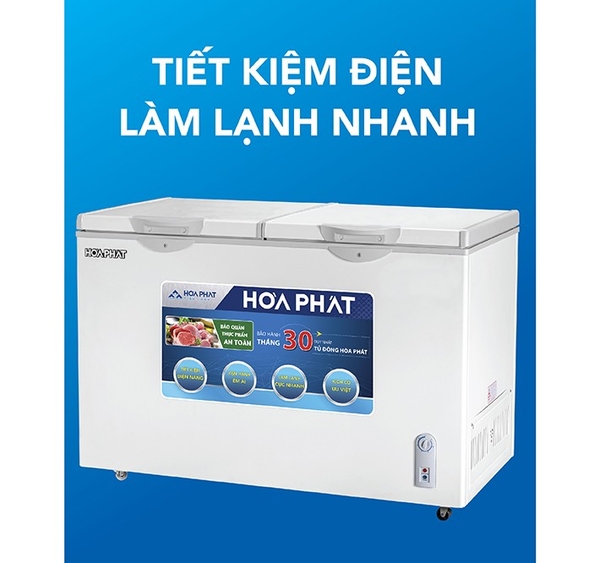 Tủ đông 400L 1 ngăn 1 chế độ( Đông)  2 cánh TIẾT KIỆM ĐIỆN