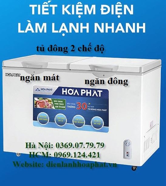 Tủ đông 250L 2 chế độ ( Đông + mát ) 2 ngăn 2 cánh DÀN ĐỒNG