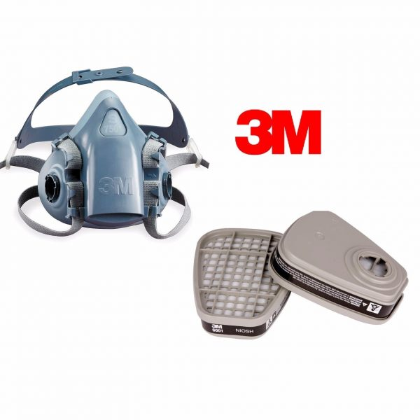 Mặt nạ 3M7501 kèm phin 3M6001