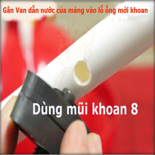 máng nước cho gà tự động mới