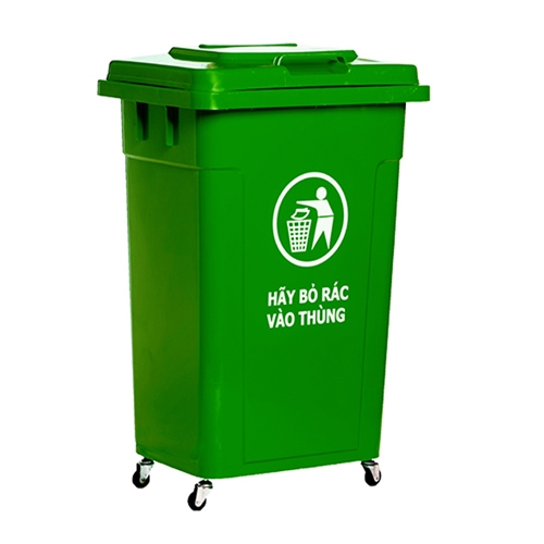 Thùng rác công cộng nắp kín 90L