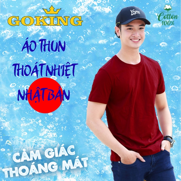 Cảm giác thoáng mát áo thun Goking