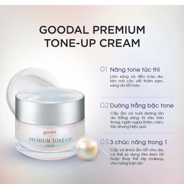 Kem Ốc Sên Dưỡng Trắng Goodal Premium Snail Tone Up Cream ( Mẫu Mới 2020 )  Kangnam Mart