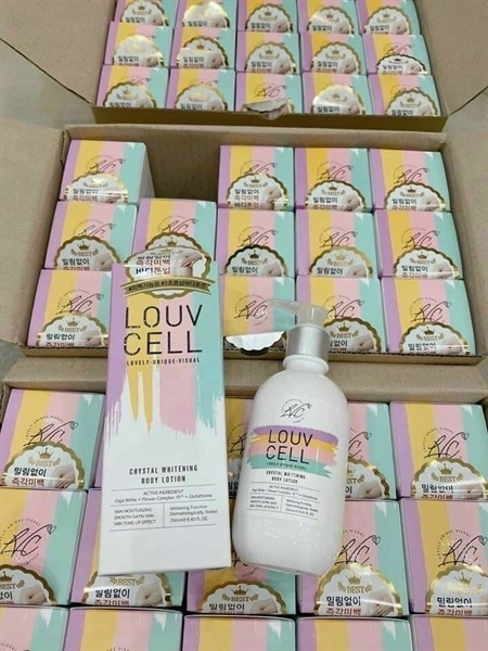 Kem Dưỡng Trắng Da Body Louv Cell 250ml
