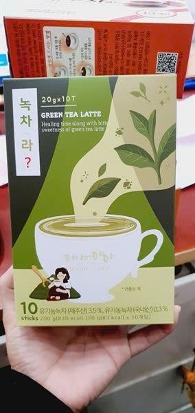 Trà Green Tea Latte hào tan Hàn Quốc - hộp 10 gói