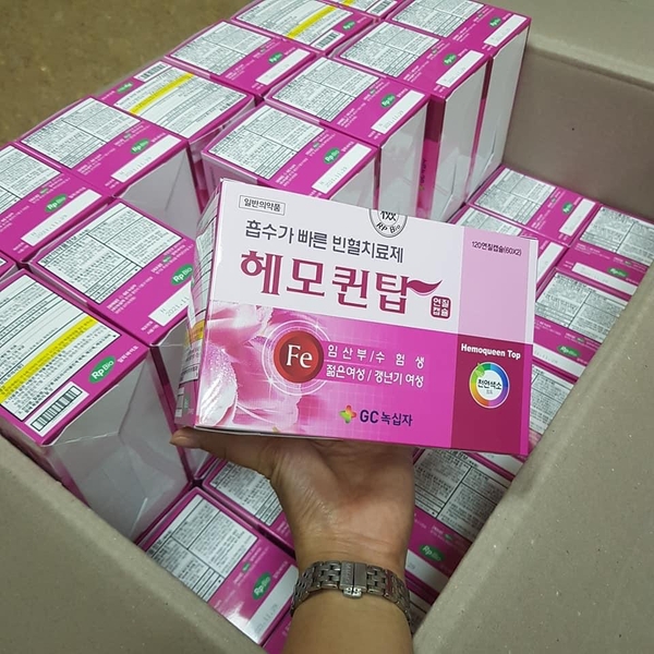 Viên Uống Bổ Sung Sắt HEMOQUEEN TOP Hàn Quốc, Hộp 120 Viên