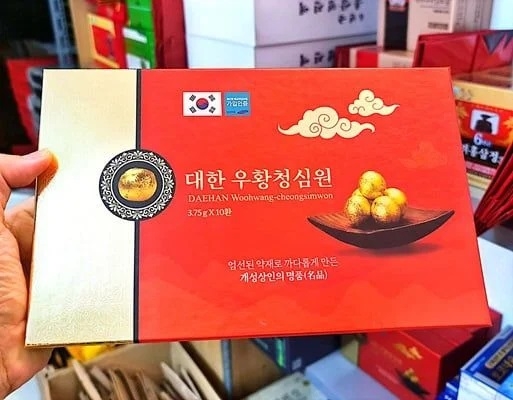 An Cung Ngưu Hoàng Hoàn Daehan Woohwang- Cheongsimwon Hàn Quốc (10 viên)